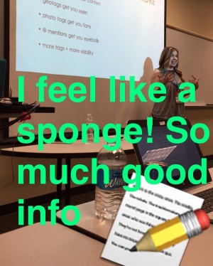 Of course I snapchatted during her presentation...